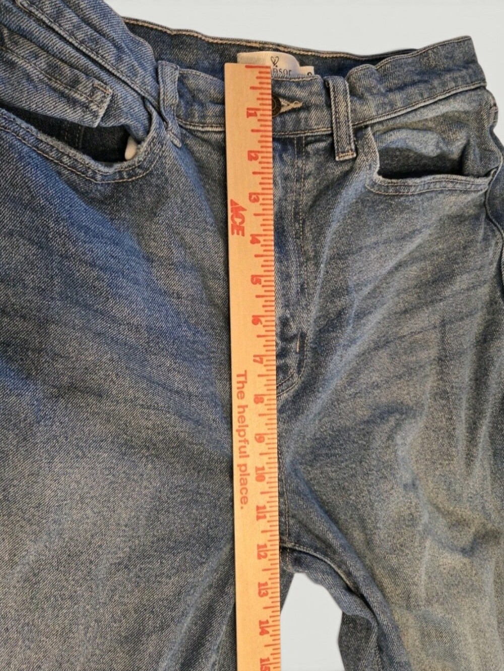 Windsor Blue Distressed Flare Jeans - Picture 8 of 11